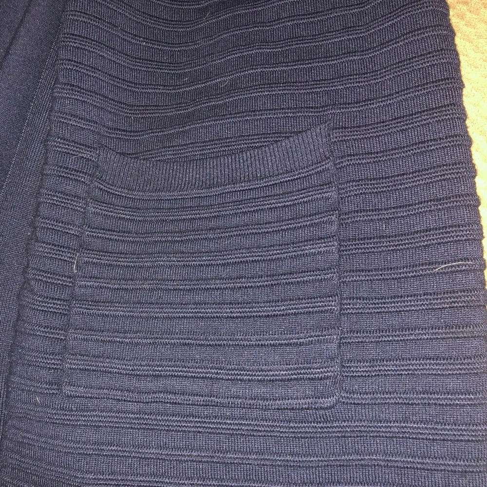 Christopher & Banks Navy Ribbed Cardigan - Picture 8 of 8